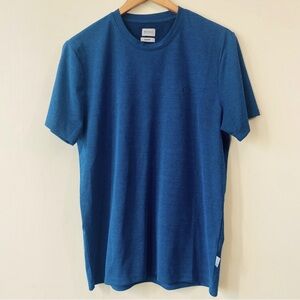 Men's Beymen Business Blue Short Sleeve Slim Fit Crew Neck Tee